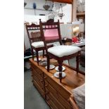 A pair of Edwardian chairs COLLECT ONLY