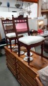 A pair of Edwardian chairs COLLECT ONLY