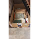 A box of old Ruston, Hornsby 7 other engineering books etc.