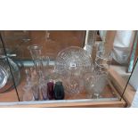 A good selection of glassware including vases etc