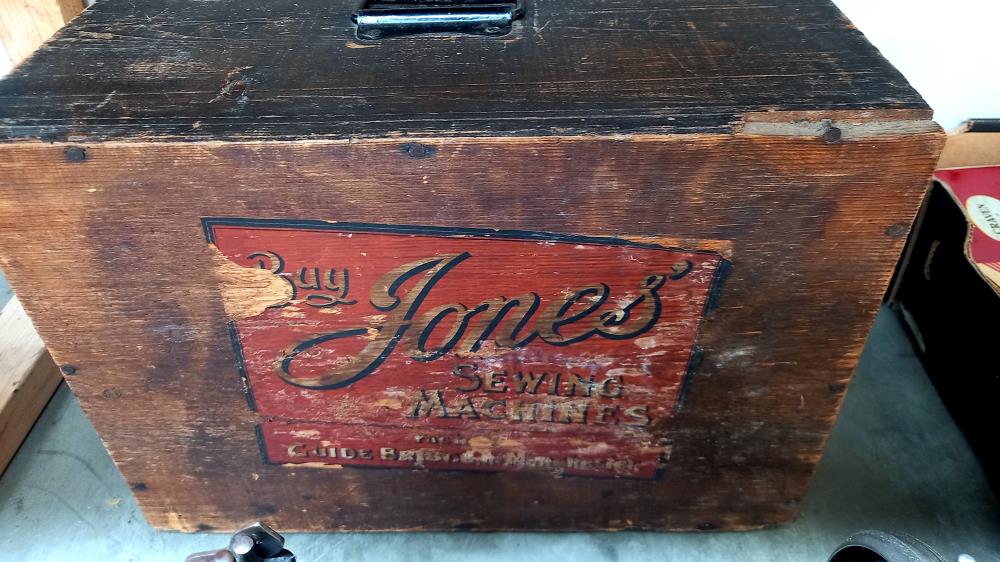 A Jones sewing machine in original sign written 'Buy Jones' box COLLECT ONLY - Image 5 of 5