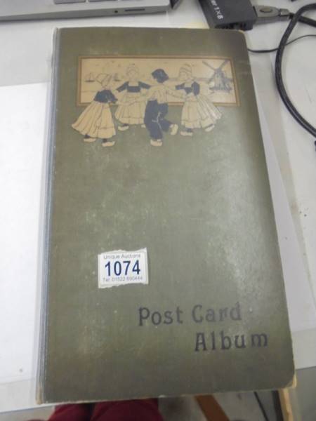 An album of approximately 160 postcards mainly Edwardian, topographical, greeting etc.,