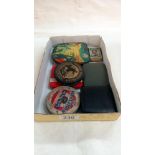 A rare Edward Sharp and Sons space explorer sweet tin and other tins etc