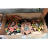 3 vintage Black Forest cuckoo clocks A/F COLLECT ONLY