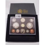 A boxed Royal Mint 2008 elizabeth Regina coin set.