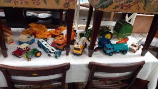 A good selection of unboxed diecast Britain's and Matchbox etc