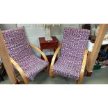 ''2 Union flag decorated bentwood chairs, COLLECT ONLY