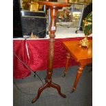 A mahogany tripod pot stand. COLLECT ONLY.