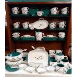 A large lot of Denby green wheat dinnerware COLLECT ONLY