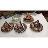 3 Royal Albert cups & saucers, 1 Paragon & 1 Aynsley