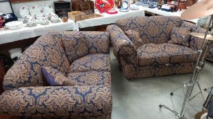 A pair of 2 seater settees COLLECT ONLY