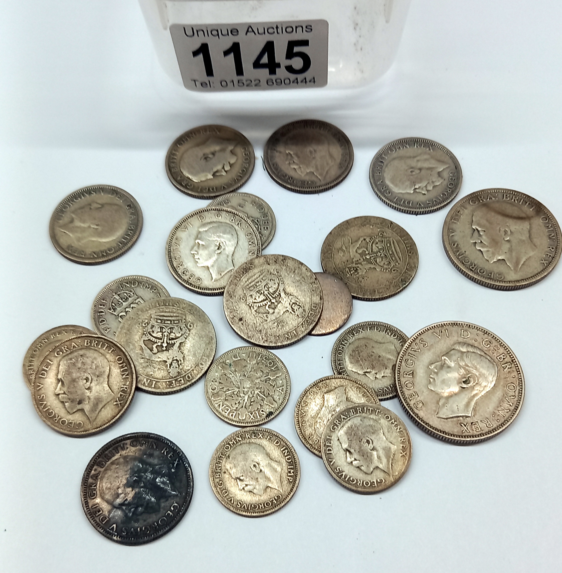 Approximately 3.5 ounces (99 grams) of 1920 - 1946 silver coins,