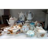 A quantity of teapots, Noritaki, Wedgwood, Sadler & Royal Albert etc. COLLECT ONLY