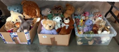 3 boxes of soft toys COLLECT ONLY