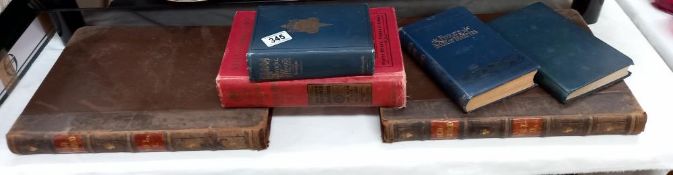 A quantity of antiquarian and collectible books including 1854 Vol I & II old England pictorial