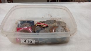 A box of mixed coins