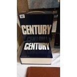 A boxed book 'Century: One Hundred Years of Human Progress, Regression, Suffering and Hope' by