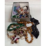 A mixed lot of bead necklaces