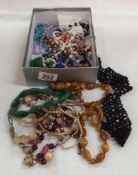 A mixed lot of bead necklaces