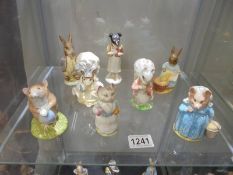 Eight Beswick Beatrix Potter figures including Pickles.