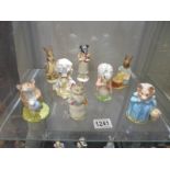 Eight Beswick Beatrix Potter figures including Pickles.