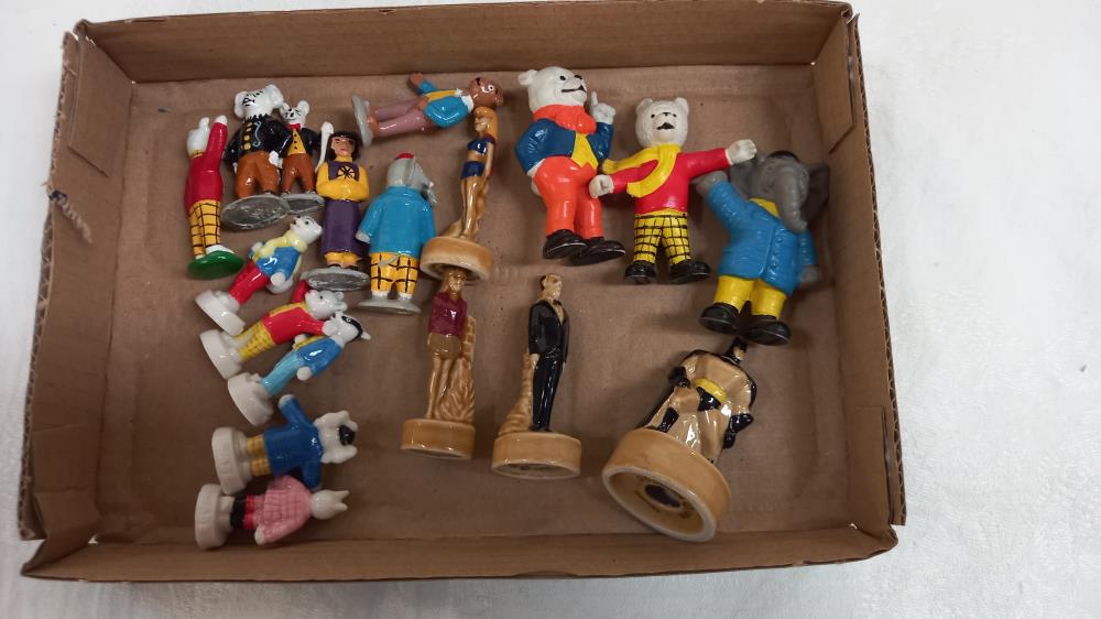 A selection of small Wade Rupert the Bear and Batman related figures along with rubber and lead - Image 2 of 2