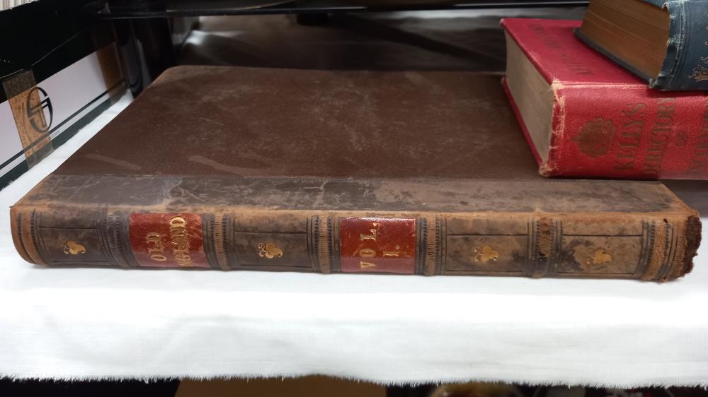 A quantity of antiquarian and collectible books including 1854 Vol I & II old England pictorial - Image 2 of 5