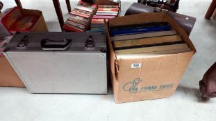 A box of Buddy Holly LP's COLLECT ONLY