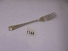 A Georgian silver fork, 2.25 ounces.