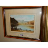 A framed and glazed watercolour rural scene signed R S Knowles. COLLECT ONLY.
