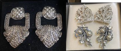 3 sets of Vintage Dress Clips