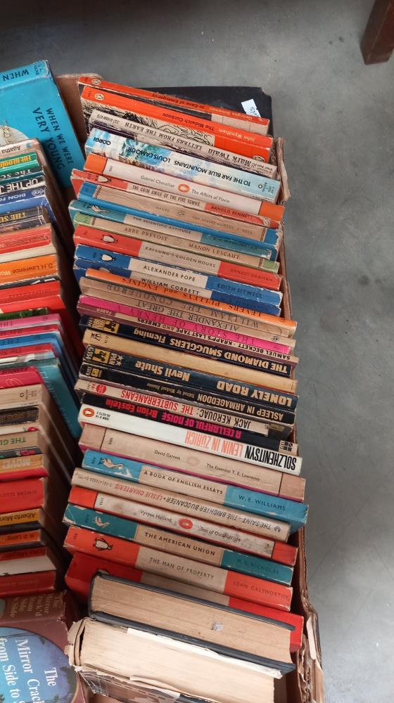 A quantity of vintage paperback books including Agatha Christie, James Bond, Goldfinger & Dr No etc. - Image 2 of 3