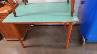 A retro green Formica top table COLLECT ONLY