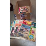 A quantity of comics etc, including Joe 90, TV 21, Victor & other ephemera