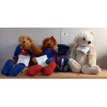 4 collectors bears by artist Jo Greeno, Charnwood and Bearyland