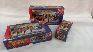 Boxed Britain's 40113 Escort to the colour Irish Guards x 2 and 40108 Regimental sergeant and