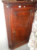 A Victorian oak corner cupboard, COLLECT ONLY.