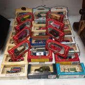 Approx 36 boxed diecast vehicles includes, Lledo Days Gone, Mattel The village collection by Cameo