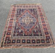 A vintage rug, 137 x 192 cm. COLLECT ONLY.