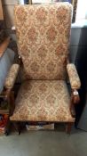 An Edwardian carver chair COLLECT ONLY