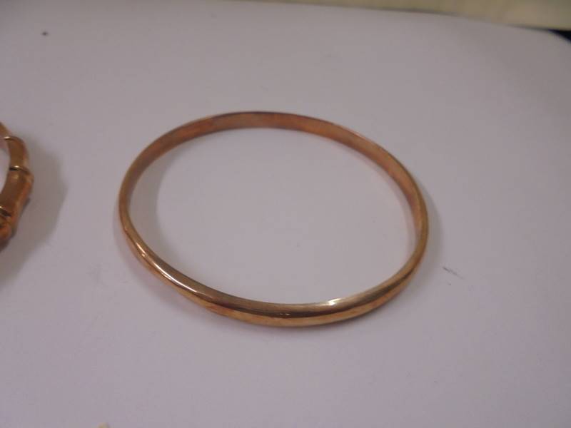 Two 9ct gold bangles, 16.24 grams. - Image 3 of 3