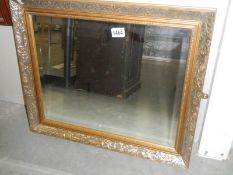 A gilt framed bevel edged mirror, COLLECT ONLY.