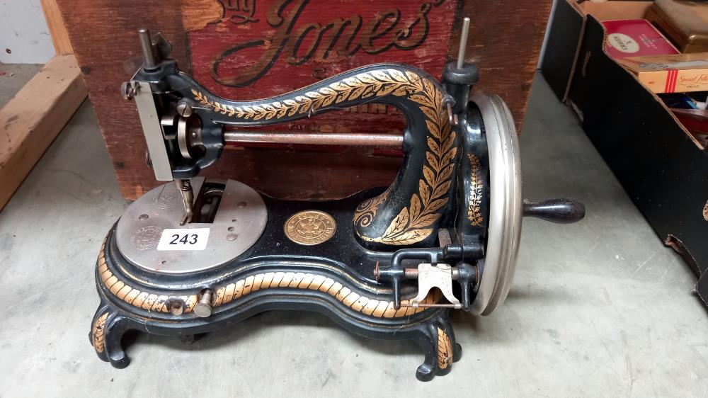 A Jones sewing machine in original sign written 'Buy Jones' box COLLECT ONLY - Image 2 of 5