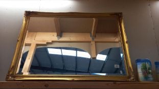 A large gilt framed mirror 70cm x 100cm COLLECT ONLY