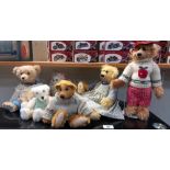 7 collectors bears by artists including Jo Greeno, Mary Holden, Dee Hockenberry etc