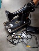 A vintage Singer sewing machine, no outer case COLLECT ONLY