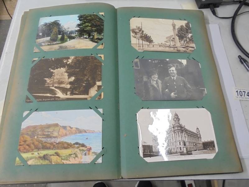 An album of approximately 160 postcards mainly Edwardian, topographical, greeting etc., - Image 20 of 30