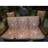 A circa 1920's three piece suite in excellent condition, COLLECT ONLY.