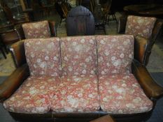 A circa 1920's three piece suite in excellent condition, COLLECT ONLY.