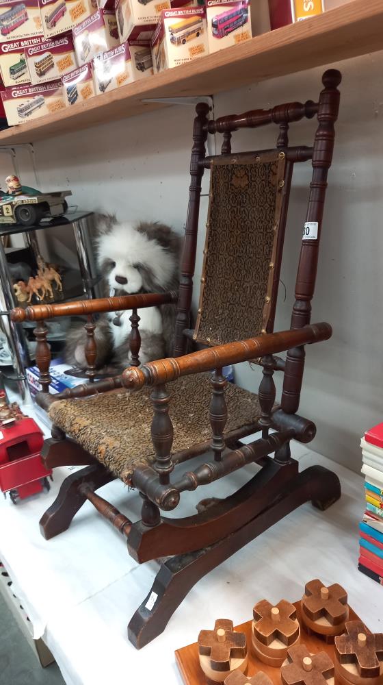 A child's American rocking chair COLLECT ONLY - Image 2 of 2